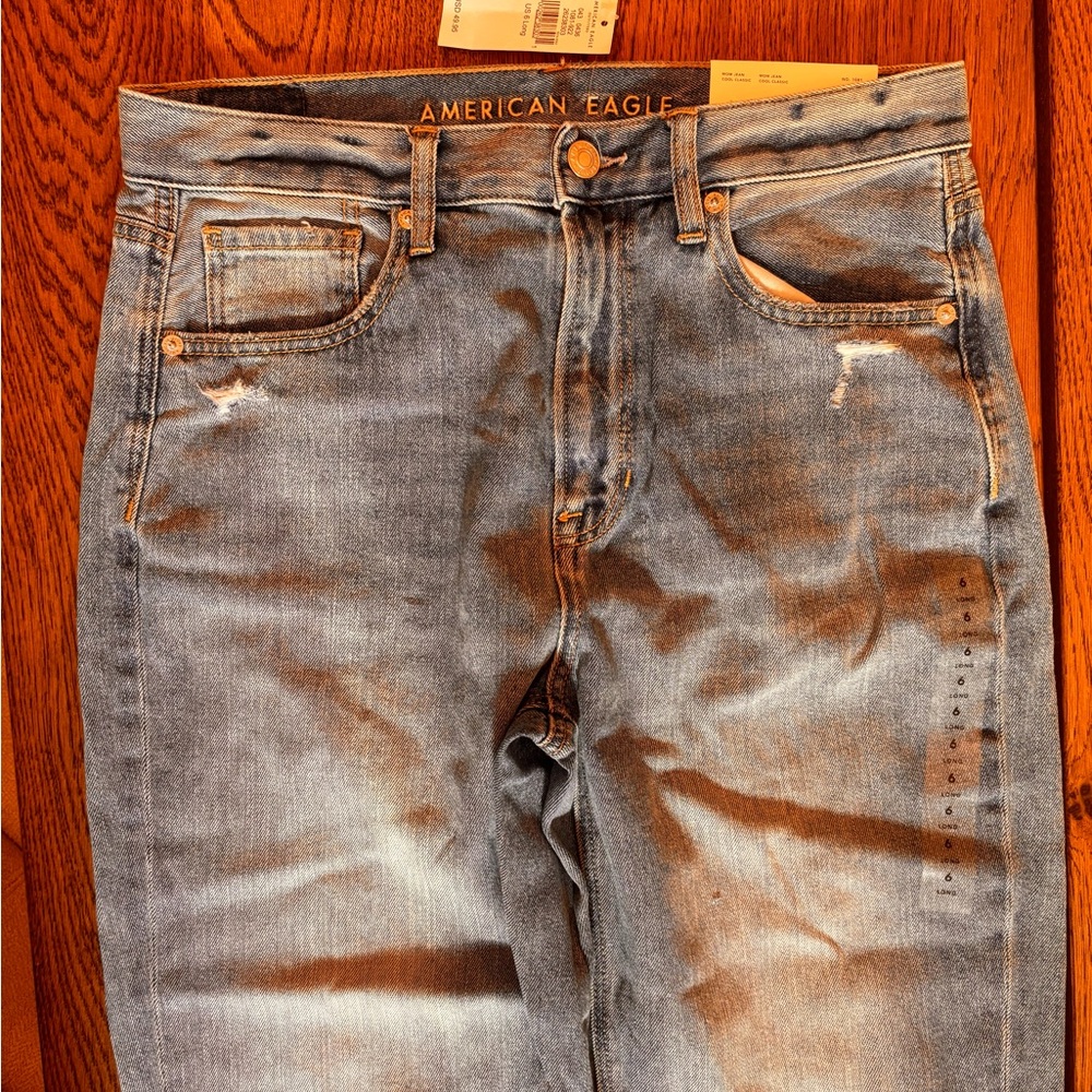 American Eagle Outfitters Blue Mom Jeans